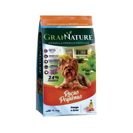 ração cão gran nature raças pequenas pet bem viver