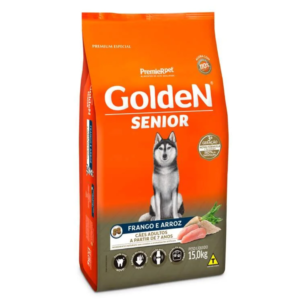 Ração Golden Cão Sênior Raças Médias e Grandes Frango e Arroz