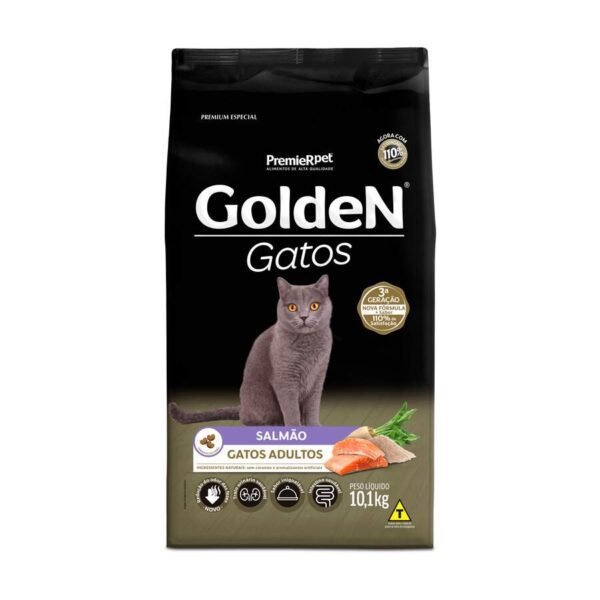 Ração Gato Golden Adulto Salmão