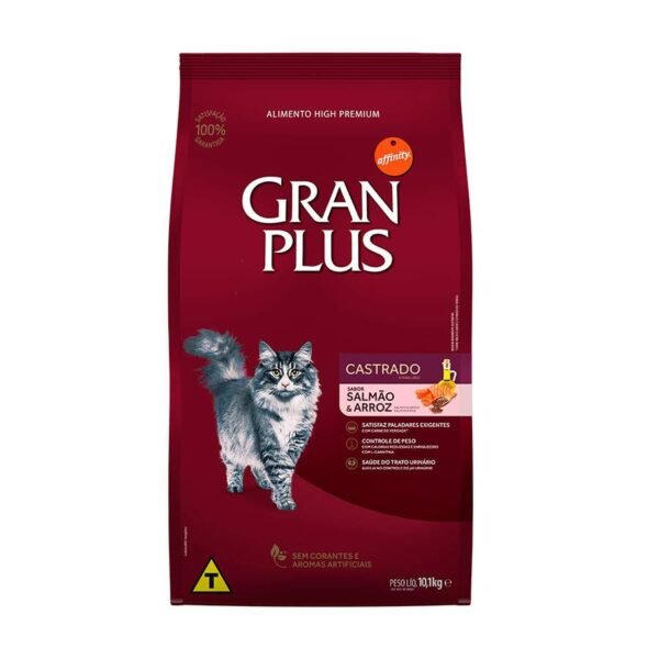 Ração Gato GranPlus Castrado Salmão e Arroz