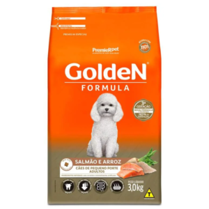 Ração Golden Cão Adulto Raças Pequenas Salmão e Arroz
