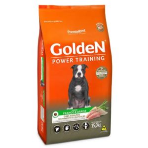 Ração Golden Power Training Cão Adulto Frango e Arroz 15kg