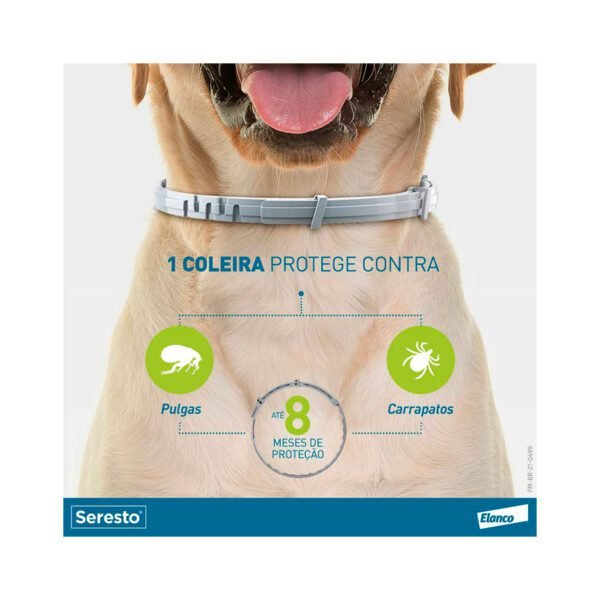 Coleira Antipulgas e Carrapatos Seresto cães e gatos - Imagem 4