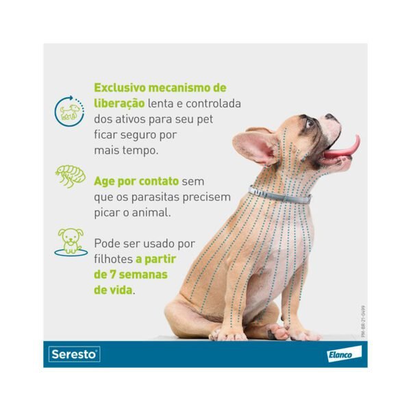 Coleira Antipulgas e Carrapatos Seresto cães e gatos - Imagem 5