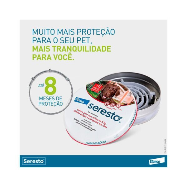 Coleira Antipulgas e Carrapatos Seresto cães e gatos - Imagem 8