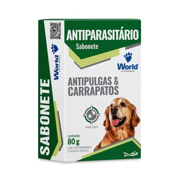 Sabonete Antipulgas e Carrapatos Dug`s para cães 80g