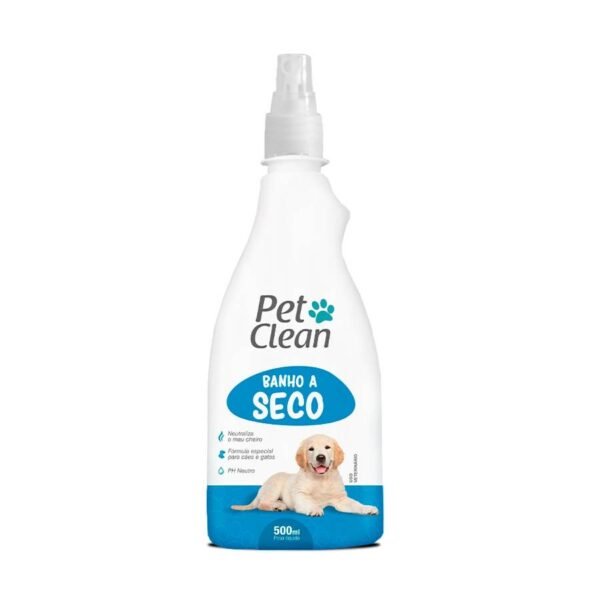 Spray Banho seco Pet Clean para Cães 500ml