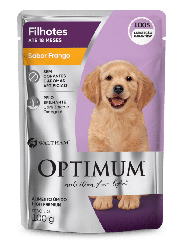 Ração Úmida Sachê Optimum Cão Sabores 100g - Imagem 2