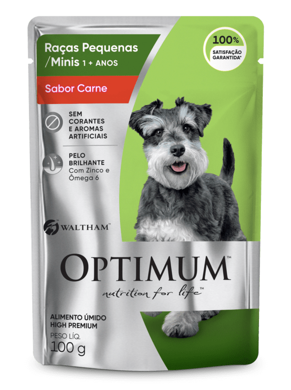 Ração Úmida Sachê Optimum Cão Sabores 100g - Imagem 4