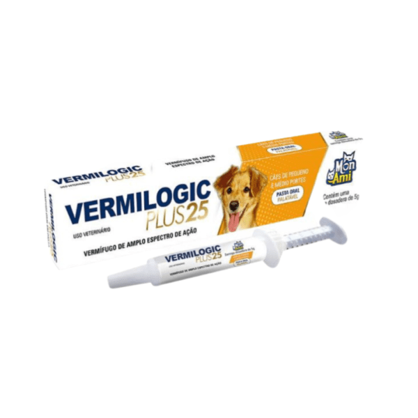 Vermífugo Vermilogic Pasta Gatos Seringa 5g - Imagem 3