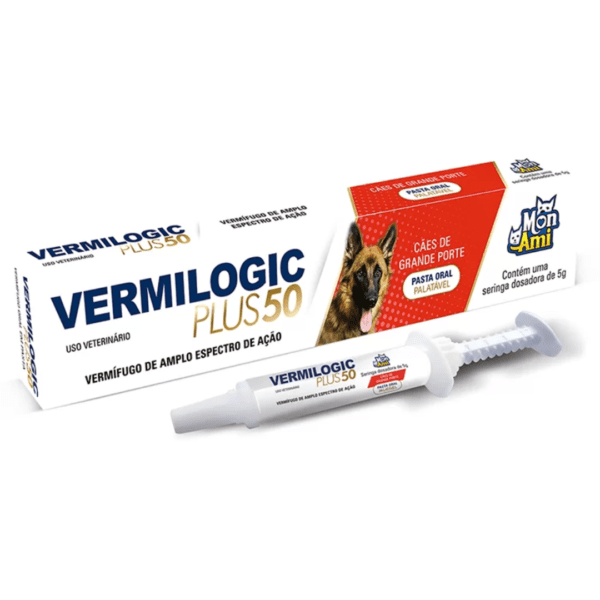 Vermífugo Vermilogic Pasta Gatos Seringa 5g - Imagem 4