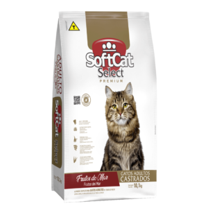 Ração SoftCat Select Premium Gatos Castrados Frutos do Mar