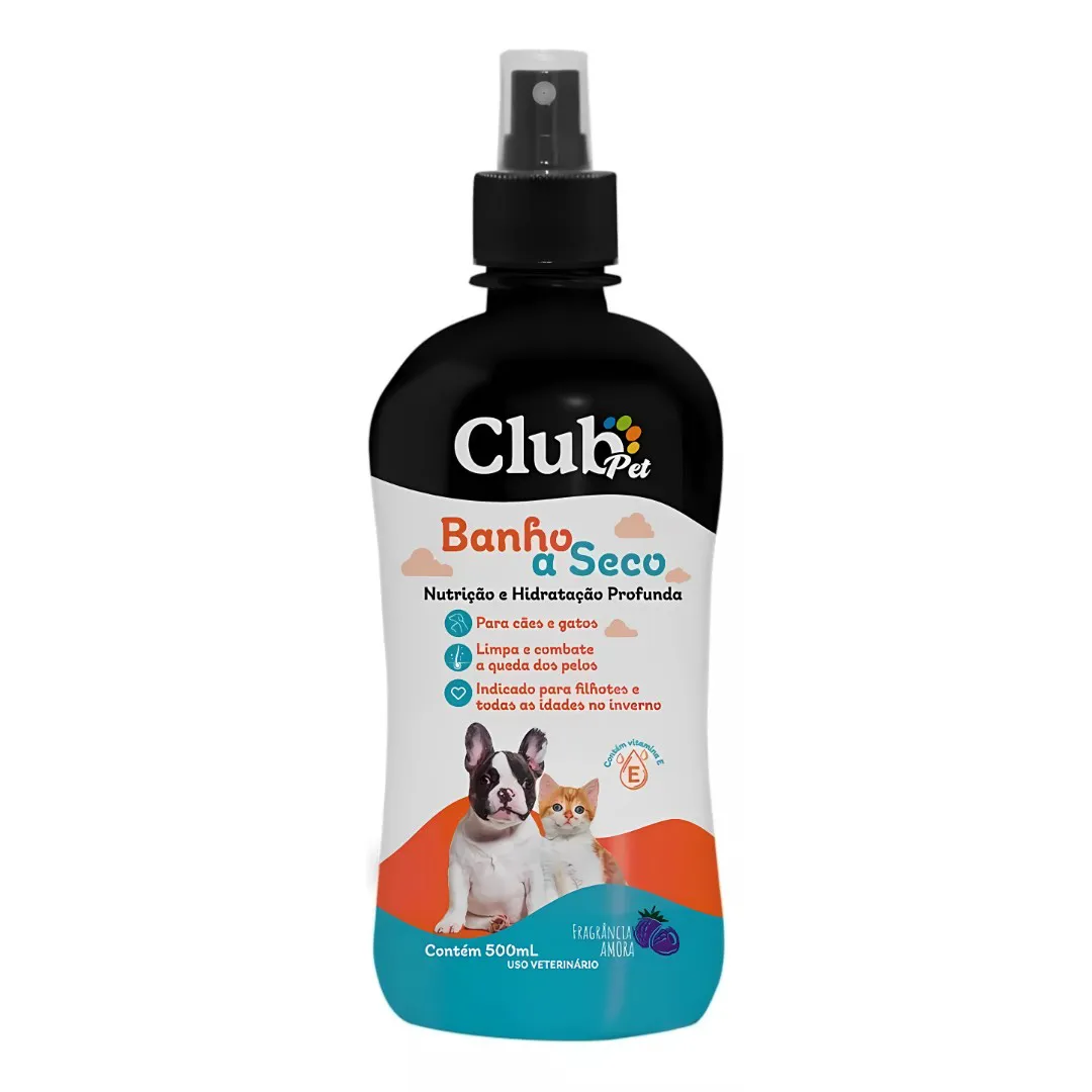 Banho Seco Nutrição e Hidratação Profunda 500 ml - Club Pet