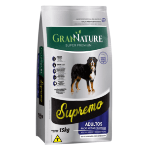 Ração Gran Nature Super Premium Cão Adulto Raças Médias e Grandes