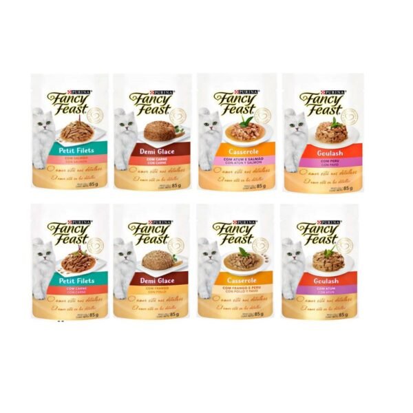 Ração Úmida Sachê Fancy Feast Gato Sabores 85g