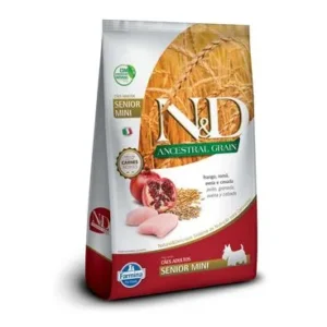 Ração N&D Ancestral Grain Cães Senior Mini Frango 2,5 kg