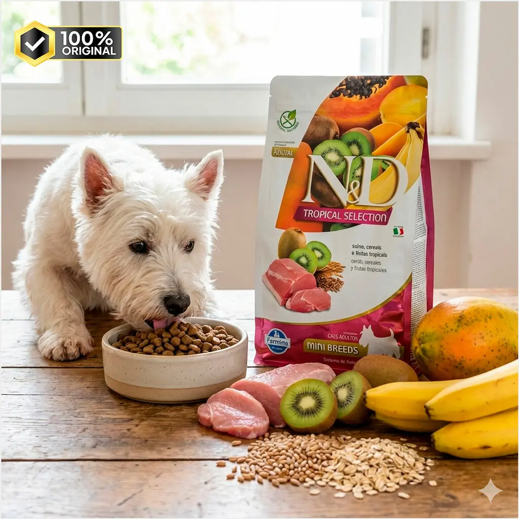 Ração N&D Tropical Selection Cães Adultos Mini Suíno e Cereais 2 kg - Imagem 4