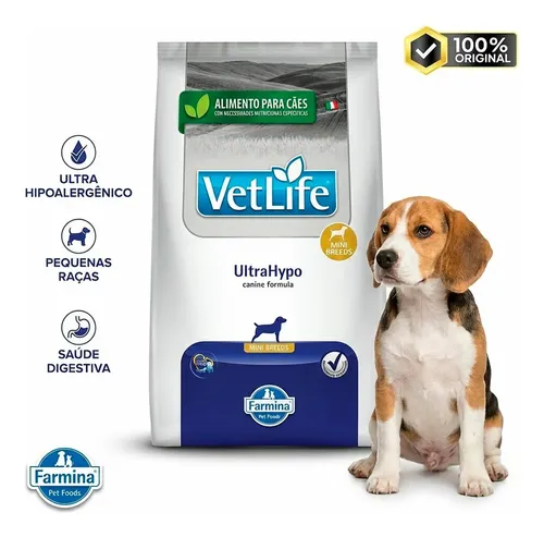 Ração Vet Life Natural Ultrahypo Cão Mini 2kg - Imagem 2