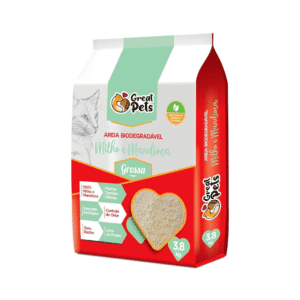Great Pets Areia Higiênica Biodegradável Milho E Mandioca Grossa