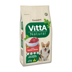 Ração Premier Vitta Natural Cão Adulto Raças Pequenas Carne e Arroz