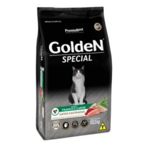 Ração Golden Special Gatos Castrados Frango e Carne
