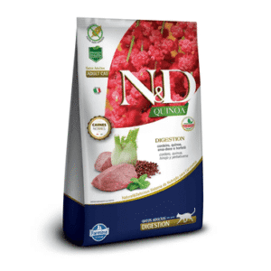 Ração N&D Quinoa Gatos Adultos Digestion Cordeiro 1,5kg