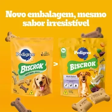 Biscoito Pedigree Biscrok para Cão Adulto Multi 500g - Imagem 2