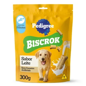 Biscoito Pedigree Biscrok para Cão Filhote Leite 300g