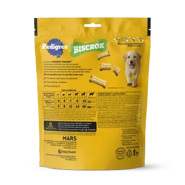 Biscoito Pedigree Biscrok para Cão Filhote Leite 300g - Imagem 2