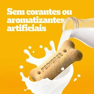 Biscoito Pedigree Biscrok para Cão Filhote Leite 300g - Imagem 6