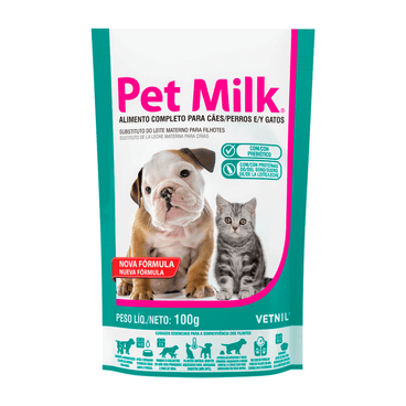 Pet Milk– Leite Substituto para Filhotes de Cães e Gatos