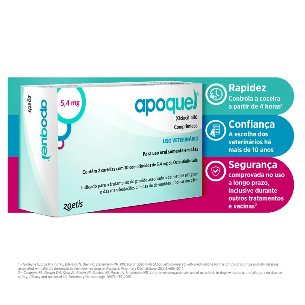 PROMOÇÃO Apoquel 5,4 mg - Tratamento para coceira em Cães 20 comprimidos - Imagem 3