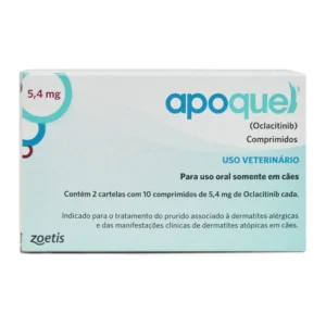 PROMOÇÃO Apoquel 5,4 mg - Tratamento para coceira em Cães 20 comprimidos