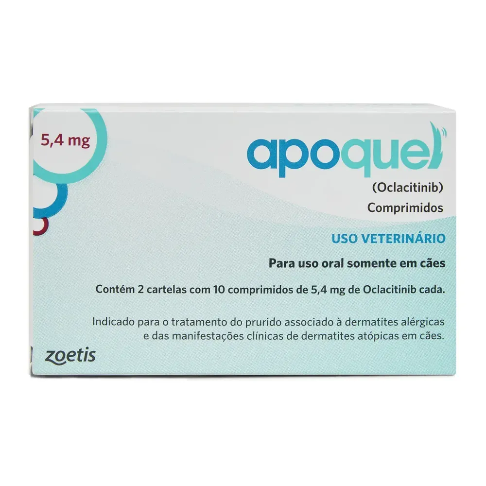 PROMOÇÃO Apoquel 5,4 mg - Tratamento para coceira em Cães 20 comprimidos