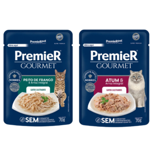 Ração Úmida Sachê Premier Gourmet Gatos Castrados 70g