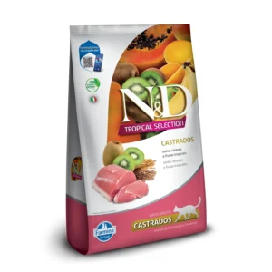 Ração N&D Tropical Selection Gatos Castrados Suíno