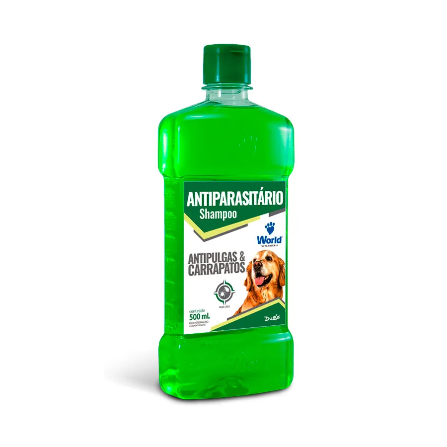 Shampoo World Antipulgas e Carrapatos para Cães 500ml