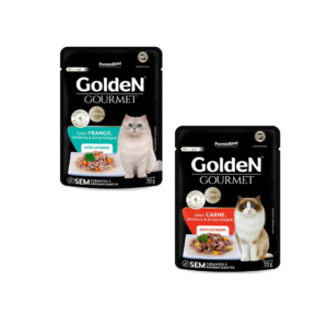 Ração Úmida Sachê Golden Gourmet Gatos Castrados 70g