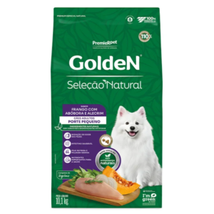 Ração Golden Seleção Natural Cão Adulto Raças Pequenas Frango, Abóbora e Alecrim - 10kg