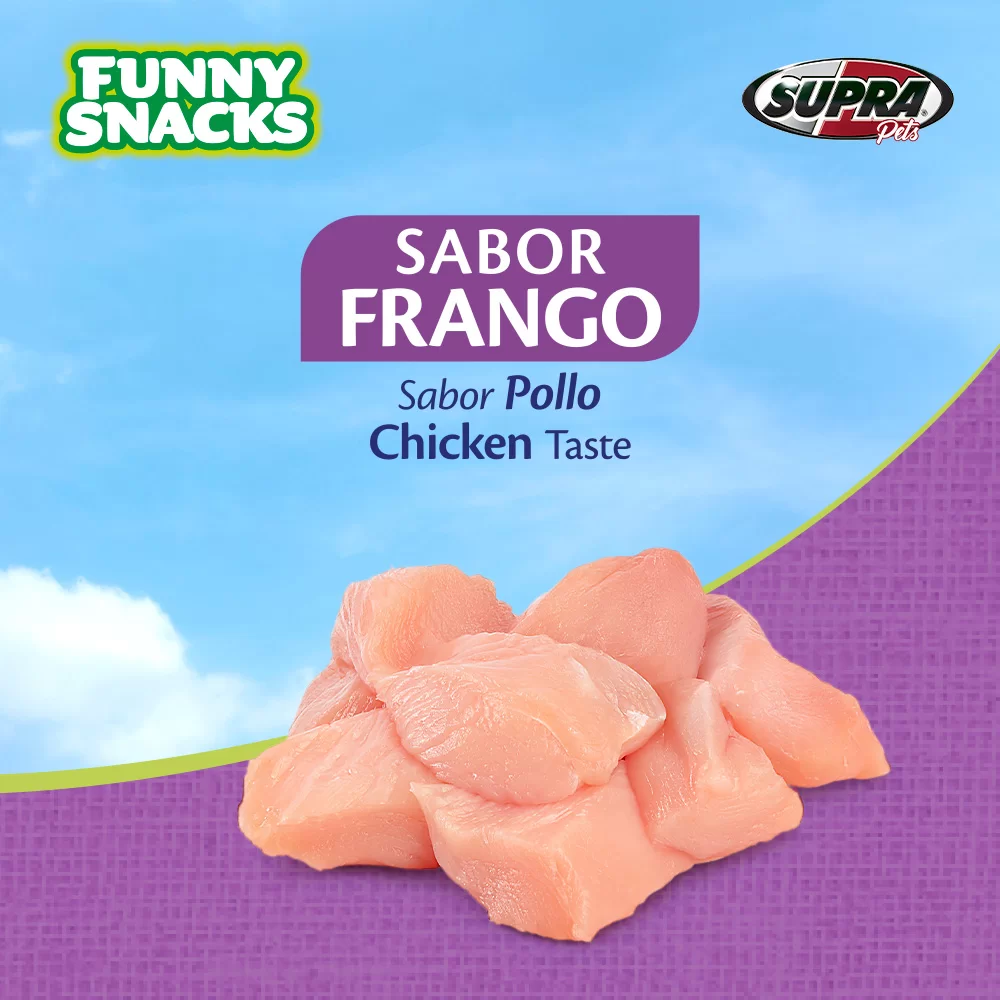 Petisco Funny Cat Frango Controle Bola de Pelos 50g - Imagem 3