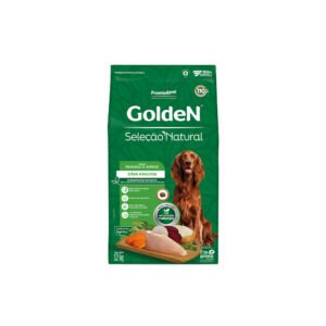 Ração Golden Seleção Natural Cão Adulto Raças Grandes Frango e Arroz - 12kg