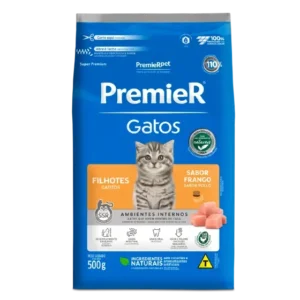Ração Premier Ambiente Interno Gatos Filhotes Frango 500g