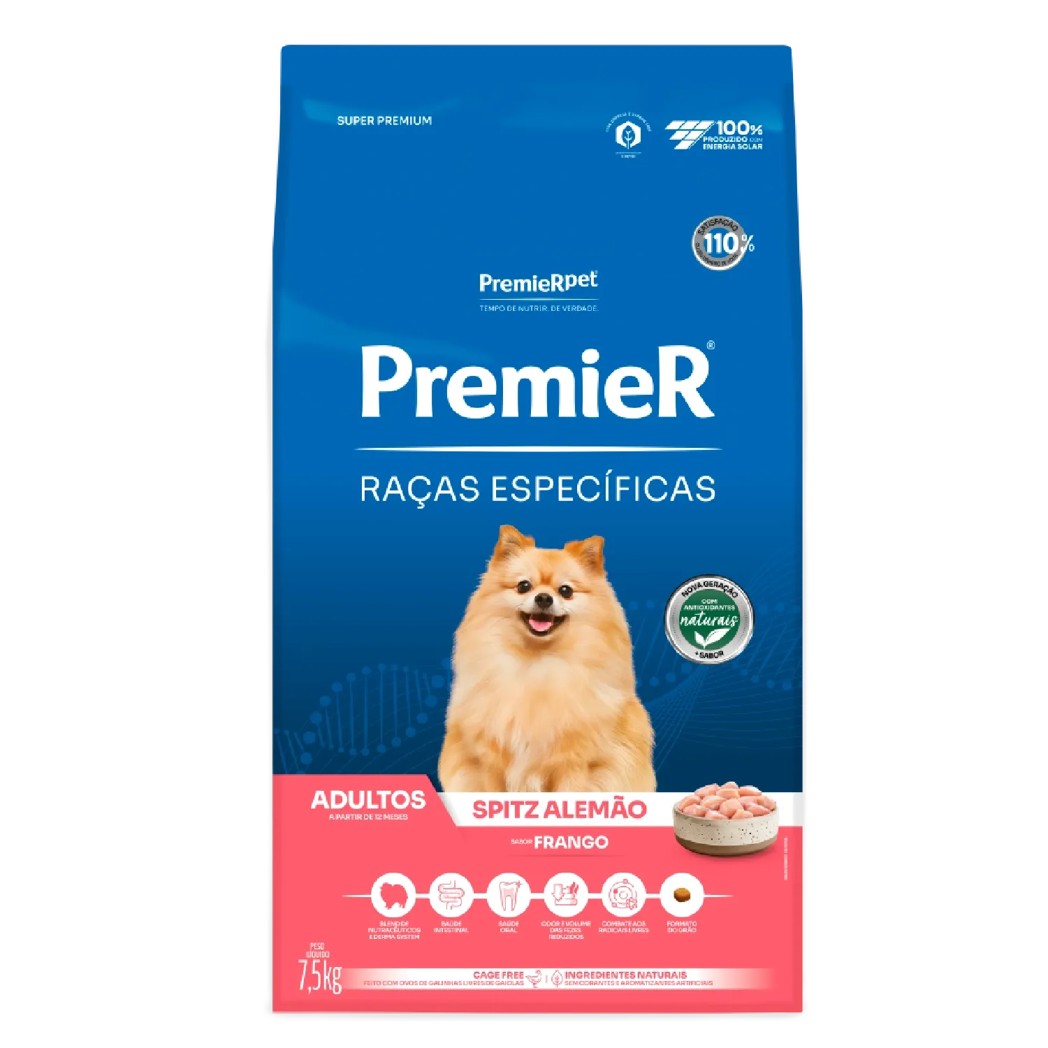 Ração Premier Cão Spitz Alemão Adulto Frango 1kg