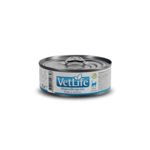 Ração Úmida Vet Life Hypoallergenic para Gatos Adultos Pork & Potato 85 g