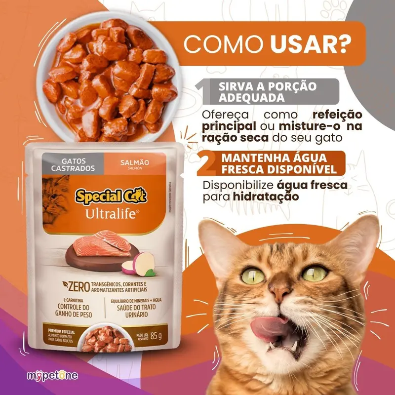 Sachê Special Cat Ultralife Castrado - 85g - Imagem 3
