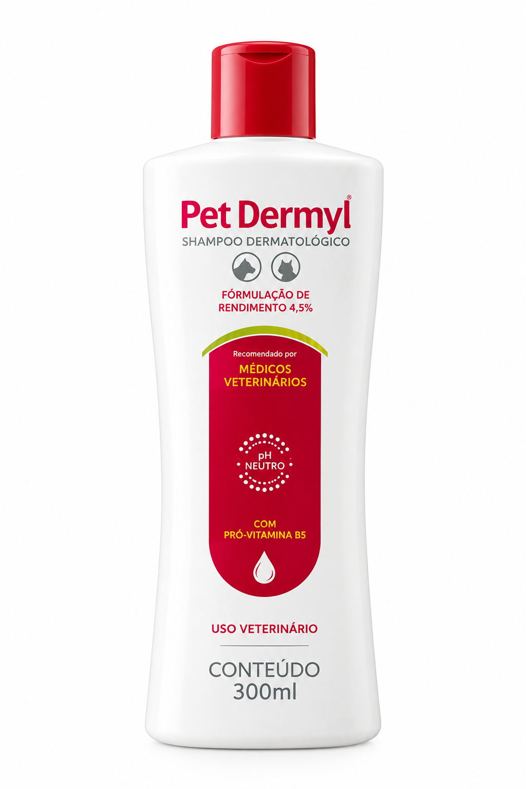 Shampoo Dermatológico Pet Dermil para Cães e Gatos - 300ml