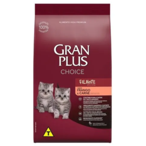 Ração GranPlus Choice Gatos Filhotes Frango e Carne