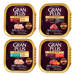 Patê Gran Plus Gourmet Cão Sabores 300g