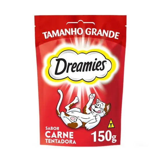 Petisco de Gato Dreamies Sabor Carne 150g