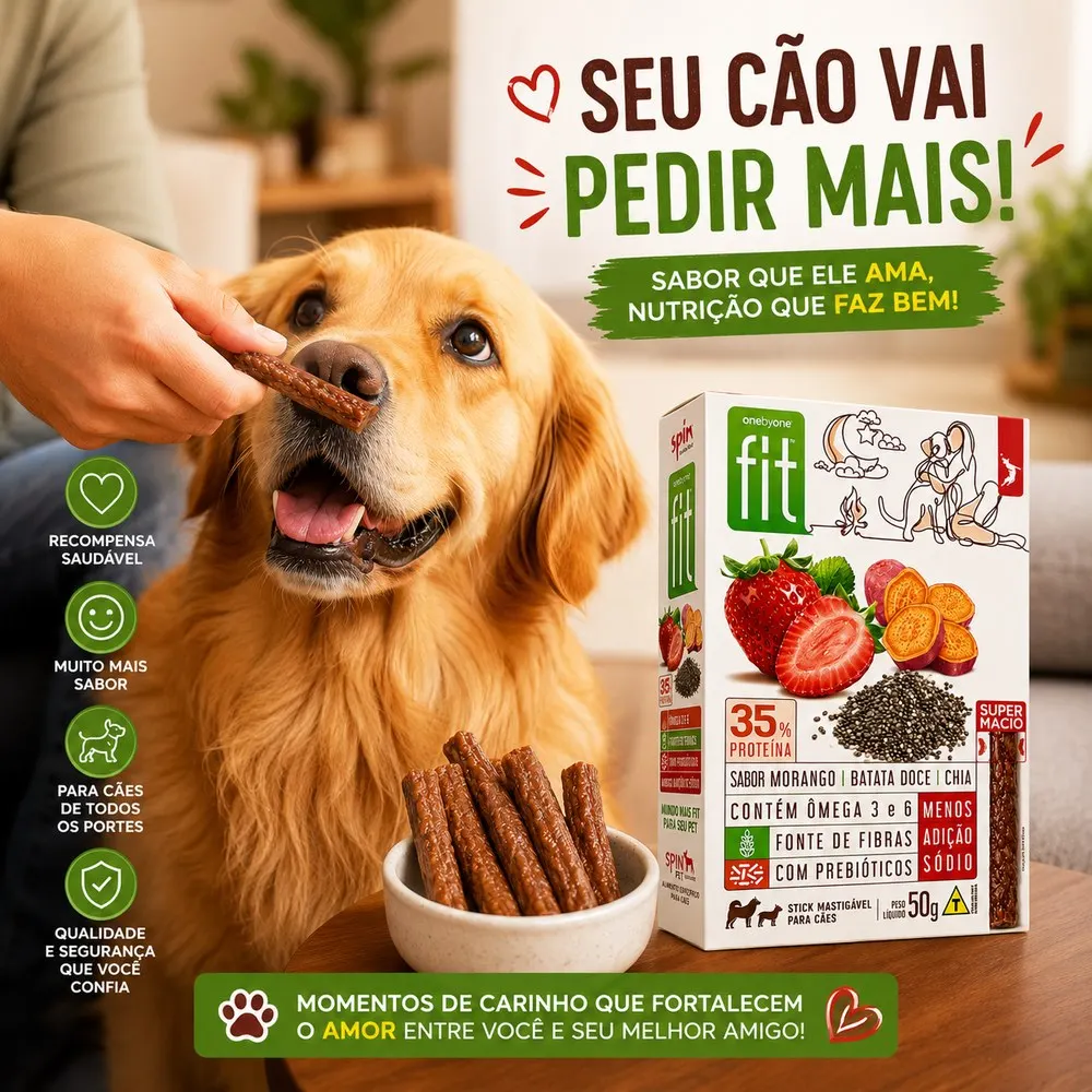 Petisco Spin Pet Stick Fit Gourmet para Cães - Imagem 4